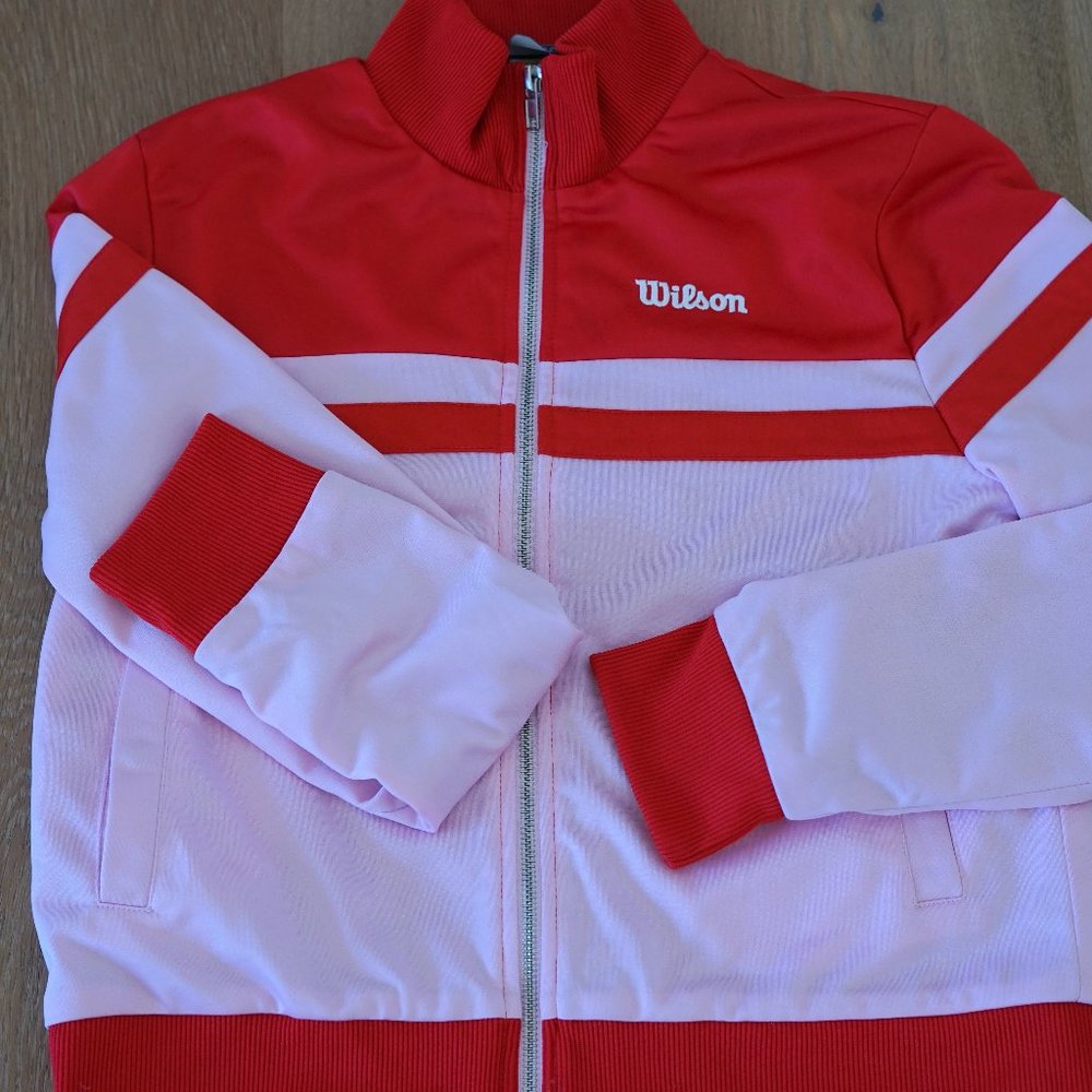 Forever 21 x Wilson Pink Red Track Jacket - Size Medium